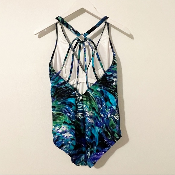 NEW Magicsuit Drew One Piece in Chanticleer Blue Green Size US 14 - Picture 3 of 8